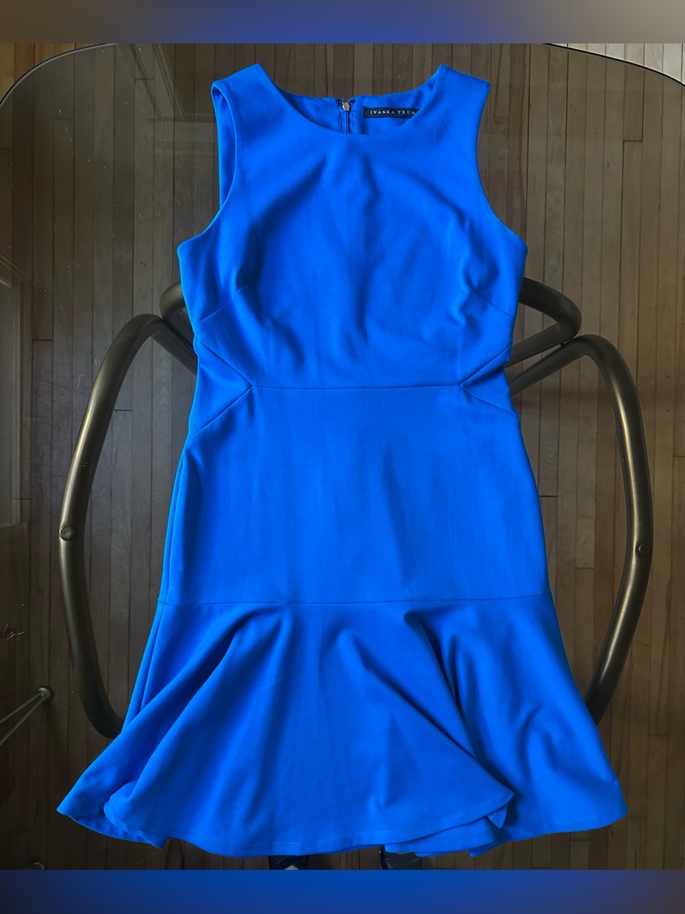 Ivanka Trump Cobalt Blue Sleeveless Mermaid Hem Dress - Size 10